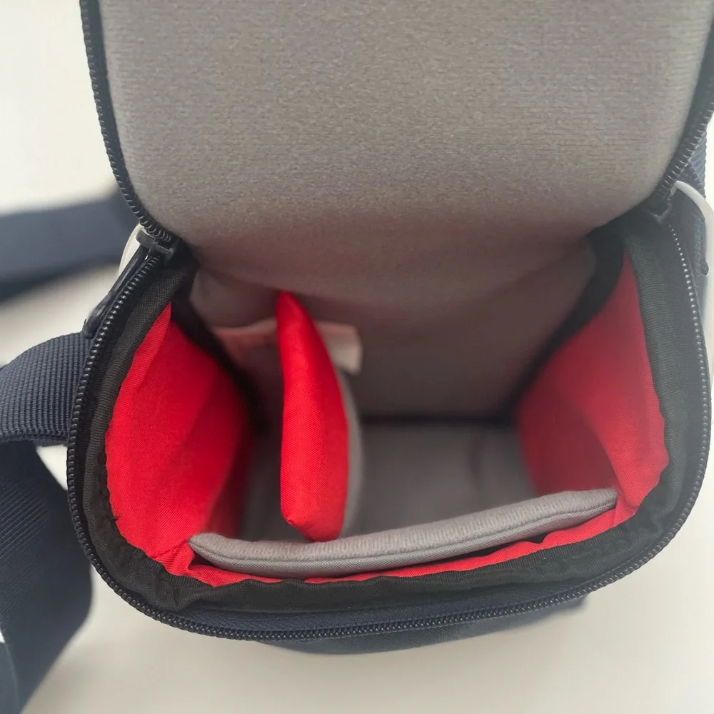 Manfrotto New Navy Blue Amica 10 Camera Accessory Shoulder Bag Stile Plus